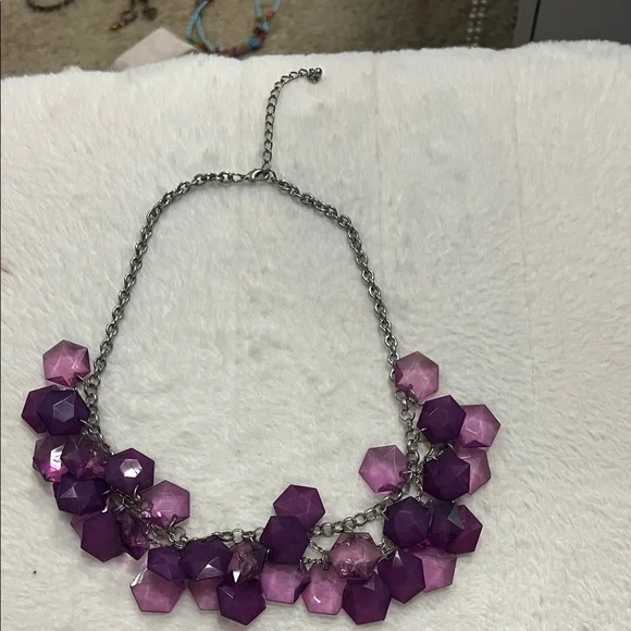 Purple Statement Necklace - Picture 1 of 1